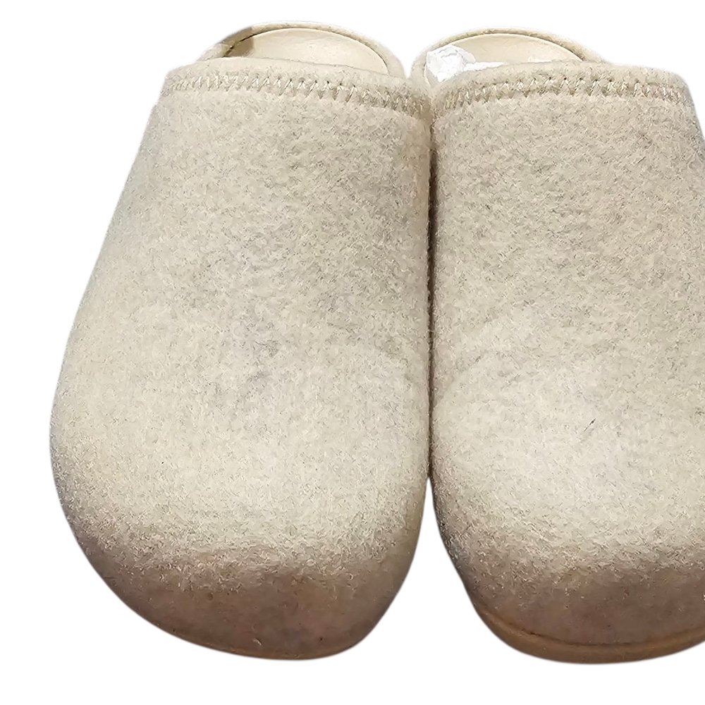 Cozy Cream Wool Slippers